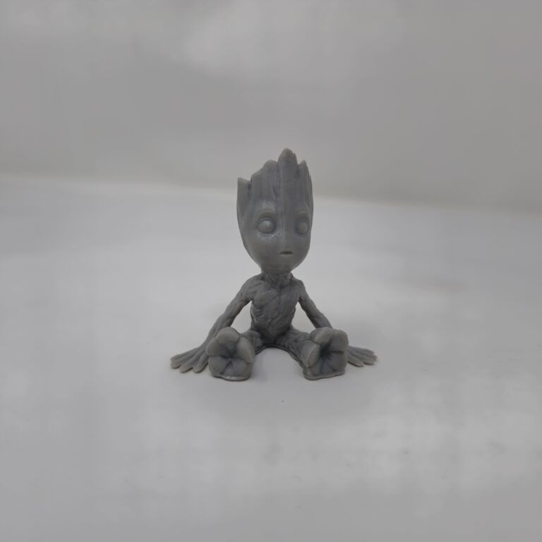 3d resin, guardians of the galaxy baby groot, printed by plastiforged3d