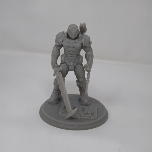 3d resin printed, doom slayer figure, doom guy figure