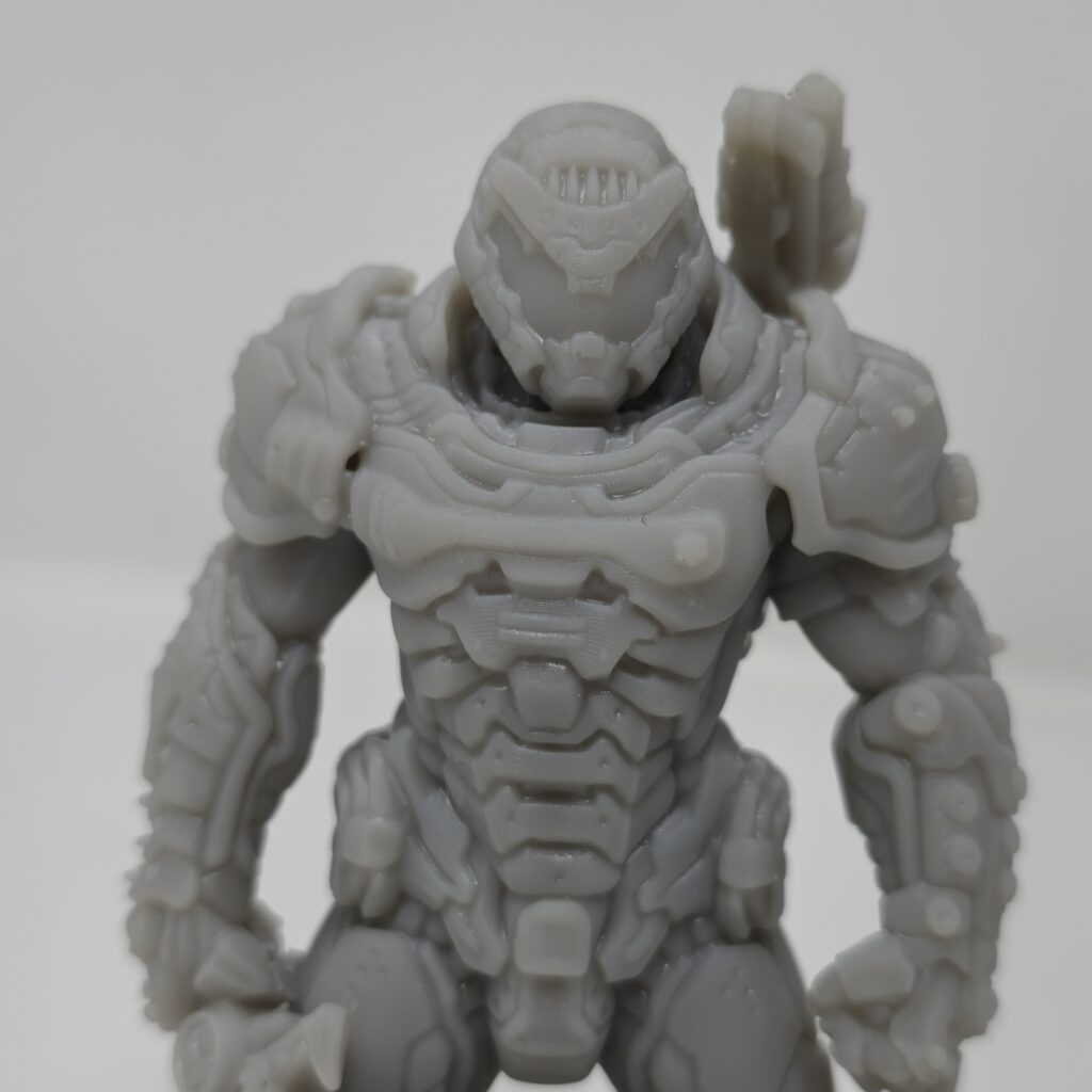 3d resin printed, doom guy