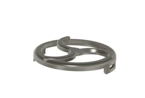 A custom 3D-designed replacement part for a hot tub blower fan, showcasing functional product prototyping for spa equipment maintenance.