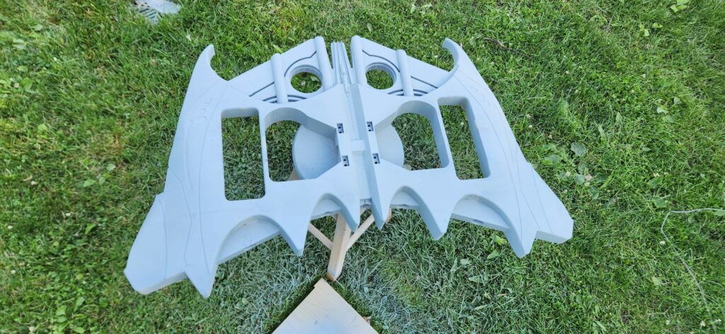 Green Goblin Hoverboard Frame, printed by Plastiforge3d, oversized cosplay props